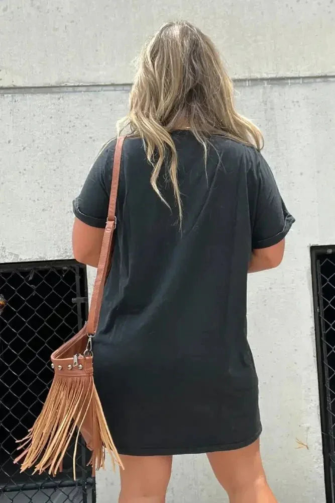 Graphic Round Neck Short Sleeve Tee Dress - Update AvenueEffortless Elegance: DressesTrendsi100100212781831100100212781831318f66cb - bd07 - 494a - b1fe - f1e658cf69ba - MaxBlack