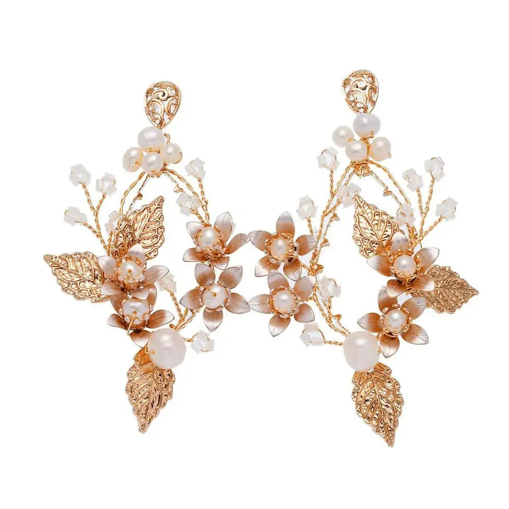 H5110 bridal earrings Europe and the United States fashion cross - border explosion zircon handmade jewelry earrings tassel earrings headwear - Update AvenueUpdate Avenues211875900435001H5110 bridal earrings Europe and the United States fashion cross - border explosion zircon handmade jewelry earrings tassel earrings headwear - Update AvenuesH5109 KC Gold Earrings