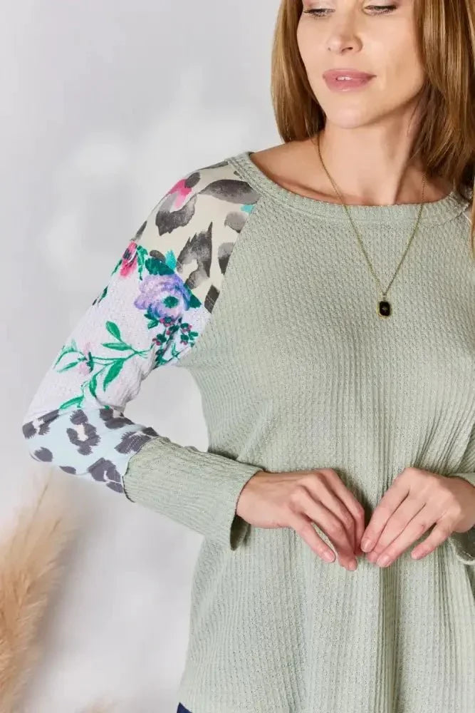 Hailey & Co Full Size Printed Round Neck Blouse - Update AvenueTrendsi10010166152046810010166152046817b0822d - 4e5e - 42aa - 8444 - 4f1656fcf901 - MaxSAGE