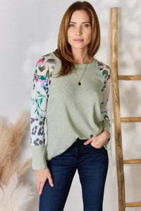 Hailey & Co Full Size Printed Round Neck Blouse - Update AvenueTrendsi1001016615204681001016615204683a31ae60 - fd91 - 4644 - be43 - fc14465ab715 - MaxSAGE