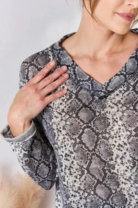 Hailey & Co Full Size Snakeskin V - Neck Long Sleeve Top - Update AvenueTrendsi1001019558093841001019558093842c36c203 - ebfa - 4716 - bdcc - a7649ab4e588 - MaxGREY