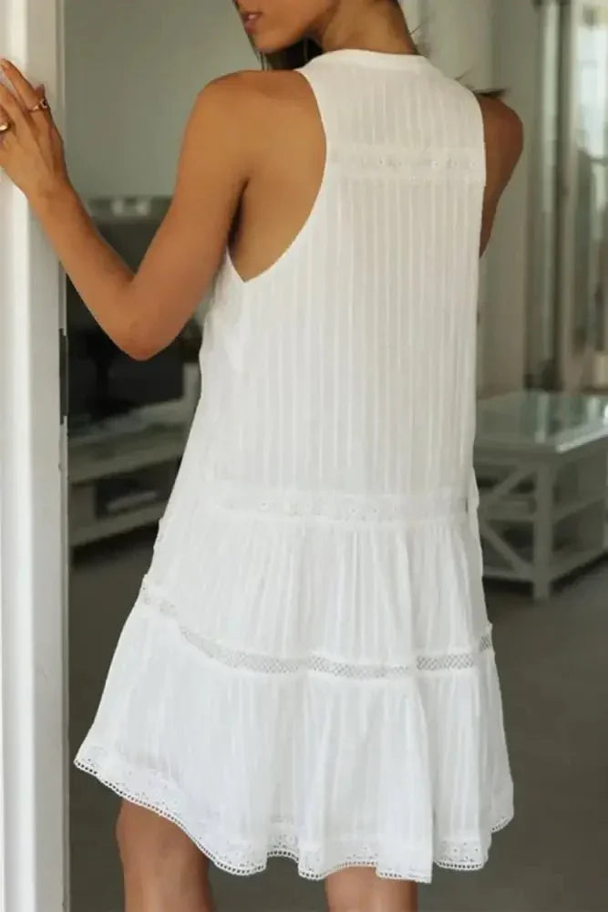 Half Button Sleeveless Mini Dress - Update AvenueTrendsi1001007312514331001007312514336fda52d2 - f808 - 4870 - a477 - 35def7cea30e - MaxWhite
