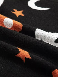 Halloween Gothic Pattern Long Sleeve Sweater - Update AvenueHalloweenTrendsi100100285406243100100285406243810cdc9f548f48f08f06c9fb0e1dc83f - Max - OriginBlack