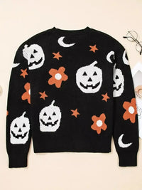Halloween Gothic Pattern Long Sleeve Sweater - Update AvenueHalloweenTrendsi1001002854062431001002854062433836cf8f1345469d974f10b39039cc51 - Max - OriginBlack