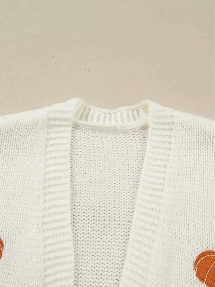 Halloween Pumpkin Embroidered Knit Cardigan - Update AvenueHalloweenTrendsi100100107864860100100107864860a8b0b53a97e746f0a940079668ae587b - Max - OriginWhite