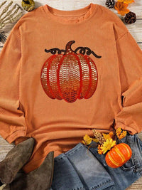 Halloween Sequined Pumpkin Ribbed Round Neck Sweatshirt - Update AvenueHalloweenTrendsi100100712885386100100712885386656e5ec2440b48f9849b66304e330bb4 - Max - OriginTangerine