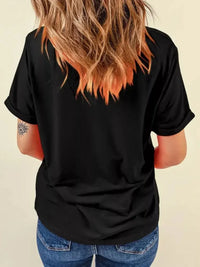 Halloween Skull Checkerboard Graphic Round Neck Tee - Update AvenueHalloweenTrendsi1001007251998621001007251998624c53155cc7e345ccacbcbe261de859d9 - Max - OriginBlack