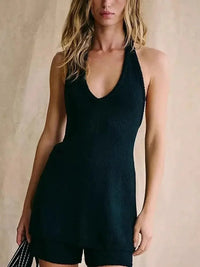 Halter Neck Cami and Shorts Sweater Set - Update AvenueDaily EssentialsTrendsi100100251874205100100251874205180bc12d3fbb453fa05195a61e4522f7 - Max - OriginBlack