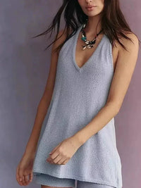Halter Neck Cami and Shorts Sweater Set - Update AvenueDaily EssentialsTrendsi10010025187498810010025187498806d924d350eb4737933d37ed599beef0 - Max - OriginCement Gray