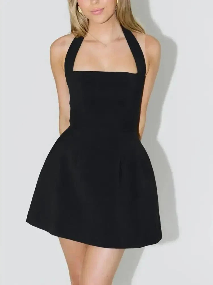 Halter Neck Mini Dress - Update AvenueCasual DressesTrendsi100100143118653100100143118653Halter Neck Mini DressBlack