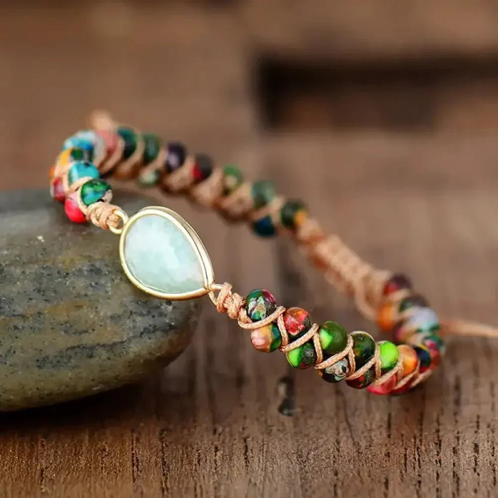 Handmade Teardrop Shape Beaded Bracelet - Update AvenueBraceletsTrendsi100500949832738100500949832738Handmade Teardrop Shape Beaded BraceletGum Leaf