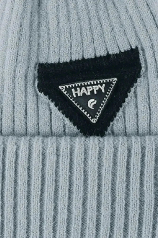 HAPPY Contrast Beanie - Update AvenueTrendsi100100571461269100100571461269HAPPY Contrast BeanieSteel