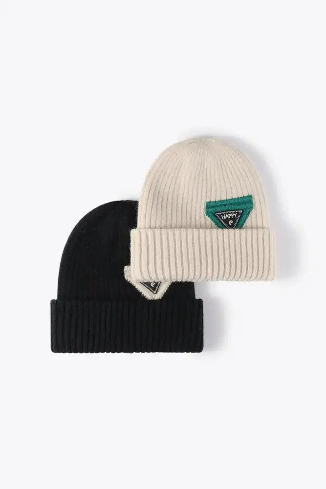 HAPPY Contrast Beanie - Update AvenueTrendsi100100571462807100100571462807HAPPY Contrast BeanieBlack