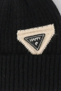 HAPPY Contrast Beanie - Update AvenueTrendsi100100571462807100100571462807HAPPY Contrast BeanieBlack