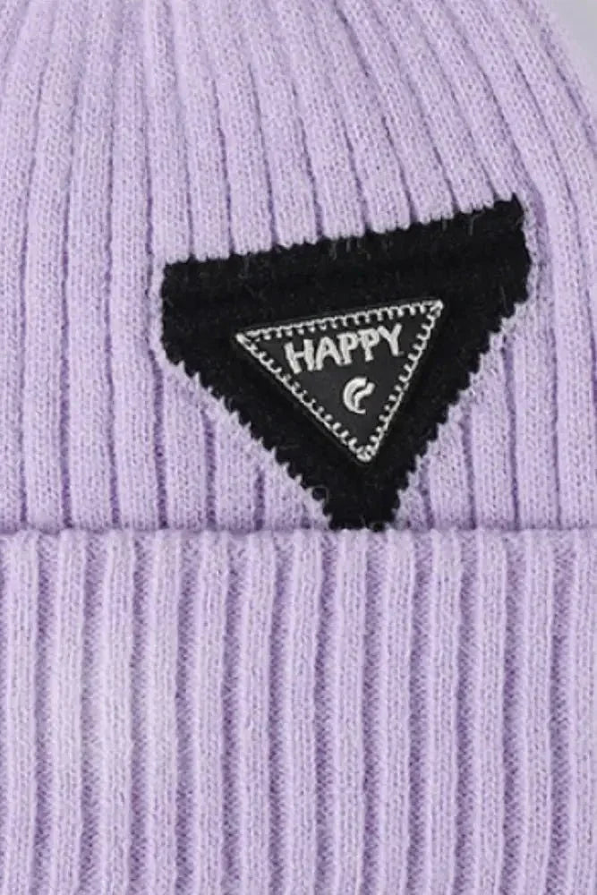 HAPPY Contrast Beanie - Update AvenueTrendsi100100571463540100100571463540HAPPY Contrast BeaniePurple