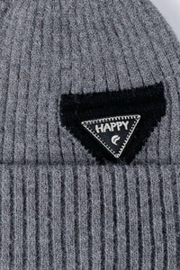 HAPPY Contrast Beanie - Update AvenueTrendsi100100571468220100100571468220HAPPY Contrast BeanieDark Gray