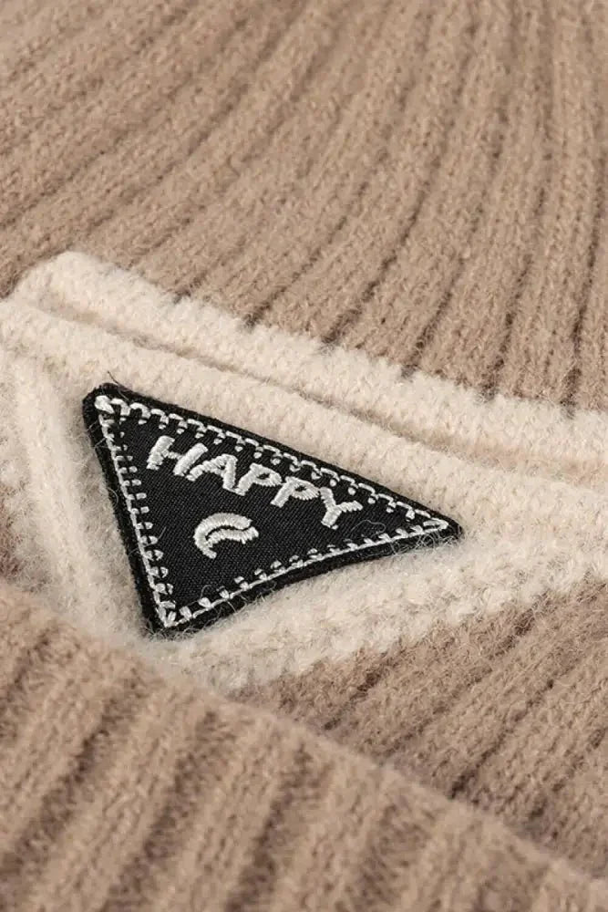 HAPPY Contrast Beanie - Update AvenueTrendsi100100571469545100100571469545HAPPY Contrast BeanieKhaki
