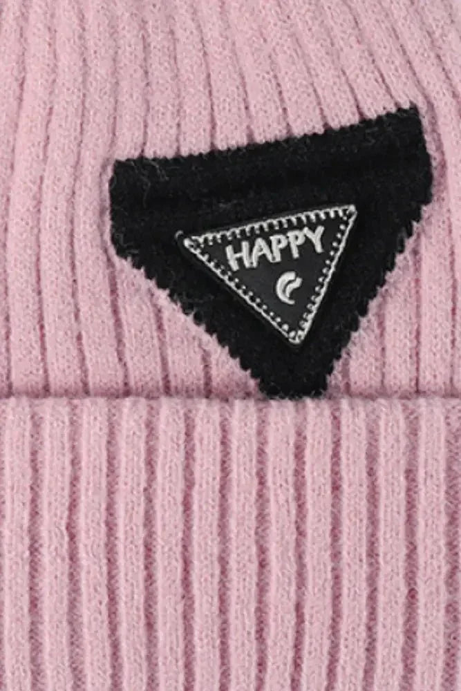 HAPPY Contrast Beanie - Update AvenueTrendsi100100571469685100100571469685HAPPY Contrast BeaniePink