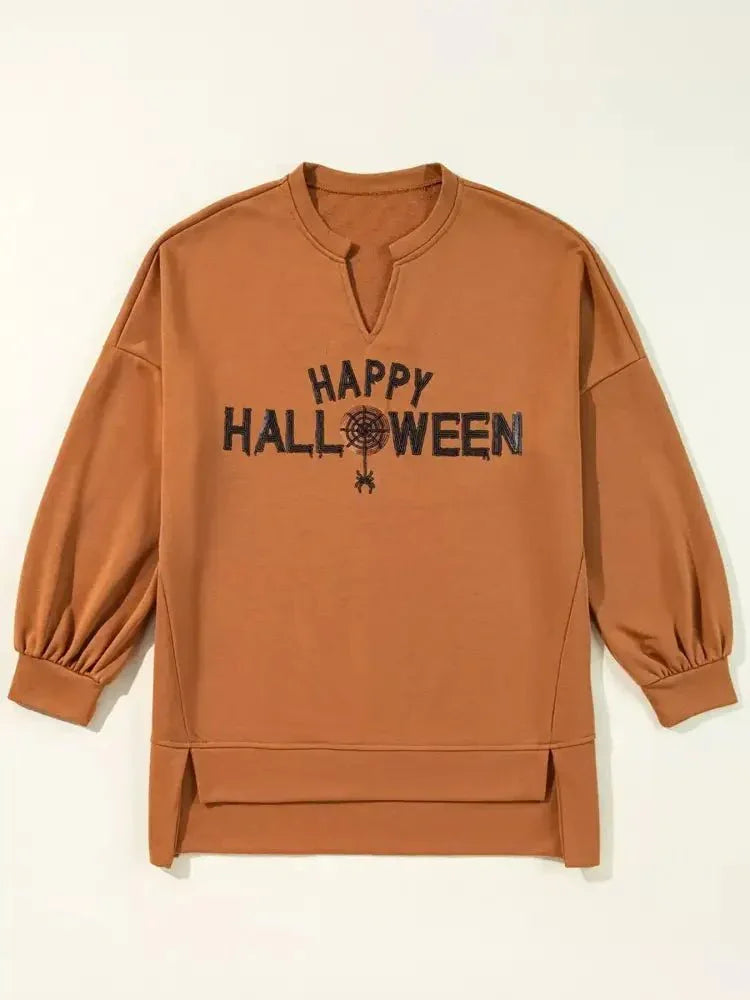 Happy Halloween Graphic Notched Long Sleeve Loose Top - Update AvenueHalloweenTrendsi1001001016115971001001016115979287ed78 - c91d - 436a - ba9b - 97480072ff46 - Max - OriginTerracotta
