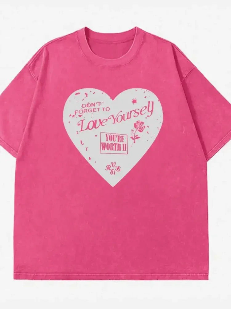 Heart Round Neck Short Sleeve T-Shirt - Update AvenueT-ShirtsTrendsi10010088665811710010088665811700ec3d7b - 09c6 - 4bef - 8da4 - 8e0f372a78aa - Max - OriginRose Red