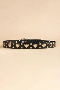 Heart Shape Alloy Detail PU Leather Belt - Update AvenueTrendsi101300709874674101300709874674Heart Shape Alloy Detail PU Leather BeltBlack