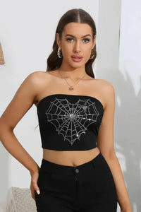 Heart Spider Web Graphic Tube Top - Update AvenueHalloweenTrendsi100101662772957100101662772957aab5d249a4414898b481ac5b85f969cd - MaxBlack