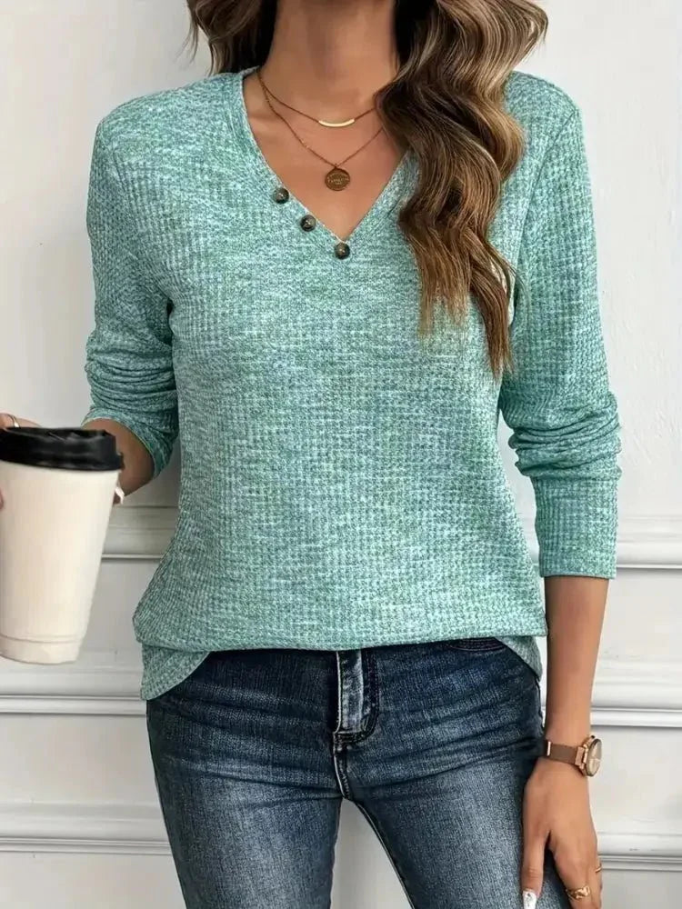 Heathered V - Neck Long Sleeve T-Shirt - Update AvenueT-ShirtsTrendsi1001007700800731001007700800734500044ae31a4fcca7fc5691c13e4b77 - Max - OriginGreen