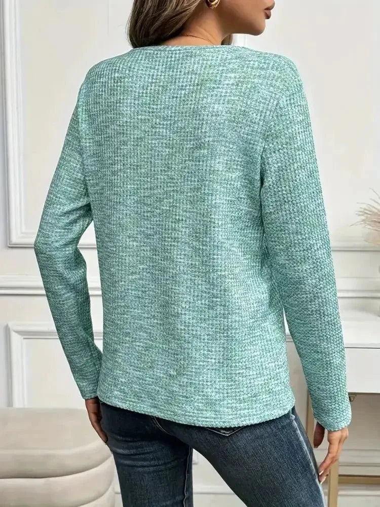 Heathered V - Neck Long Sleeve T-Shirt - Update AvenueT-ShirtsTrendsi10010077008007310010077008007365f4d5697a074c9aac3a5623a4161145 - Max - OriginGreen