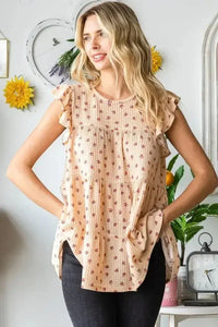 Heimish Full Size Butterfly Short Sleeve Round Neck Ditsy Floral Print Tiered Top Plus Size - Update AvenueVacation StyleTrendsi100100974341661100100974341661b47a9943 - ddc3 - 48f7 - bddf - dda15ae15166 - MaxTaupe