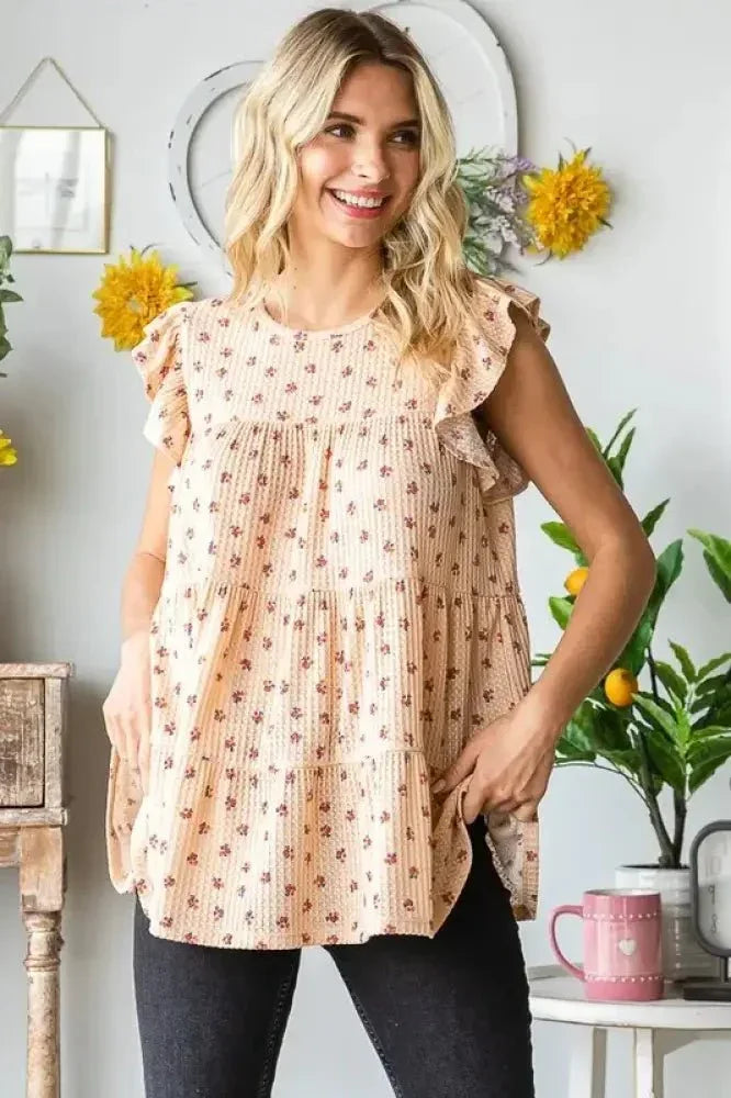 Heimish Full Size Butterfly Short Sleeve Round Neck Ditsy Floral Print Tiered Top Plus Size - Update AvenueVacation StyleTrendsi100100974341661100100974341661471f8abe - b660 - 4c1e - a943 - 2e4dbf051379 - MaxTaupe