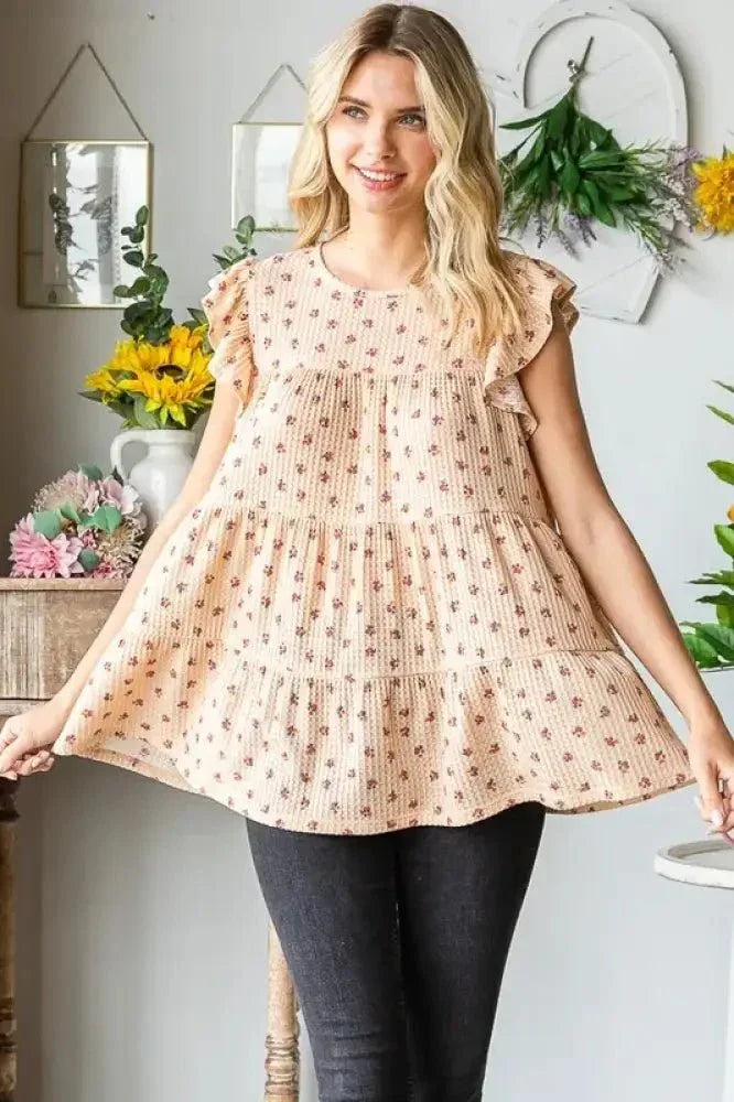 Heimish Full Size Butterfly Short Sleeve Round Neck Ditsy Floral Print Tiered Top Plus Size - Update AvenueVacation StyleTrendsi100100974341661100100974341661e4271c47 - ef65 - 47fc - a874 - ebe43d43147d - MaxTaupe