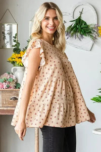 Heimish Full Size Butterfly Short Sleeve Round Neck Ditsy Floral Print Tiered Top Plus Size - Update AvenueVacation StyleTrendsi10010097434166110010097434166193773ce0 - 959d - 4c24 - b0af - 51b0cbe94062 - MaxTaupe