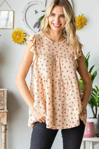 Heimish Full Size Butterfly Short Sleeve Round Neck Ditsy Floral Print Tiered Top Plus Size - Update AvenueVacation StyleTrendsi100100974341661100100974341661c444f38c - e946 - 4eef - ba16 - 183c3ee316da - MaxTaupe