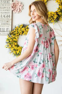 Heimish Full Size Butterfly Short Sleeve Round Neck Floral Print Tiered Top Plus Size - Update AvenueVacation StyleTrendsi10010081559107710010081559107721280f8a - df0c - 46cb - 8111 - 5f19761c2607 - MaxCream