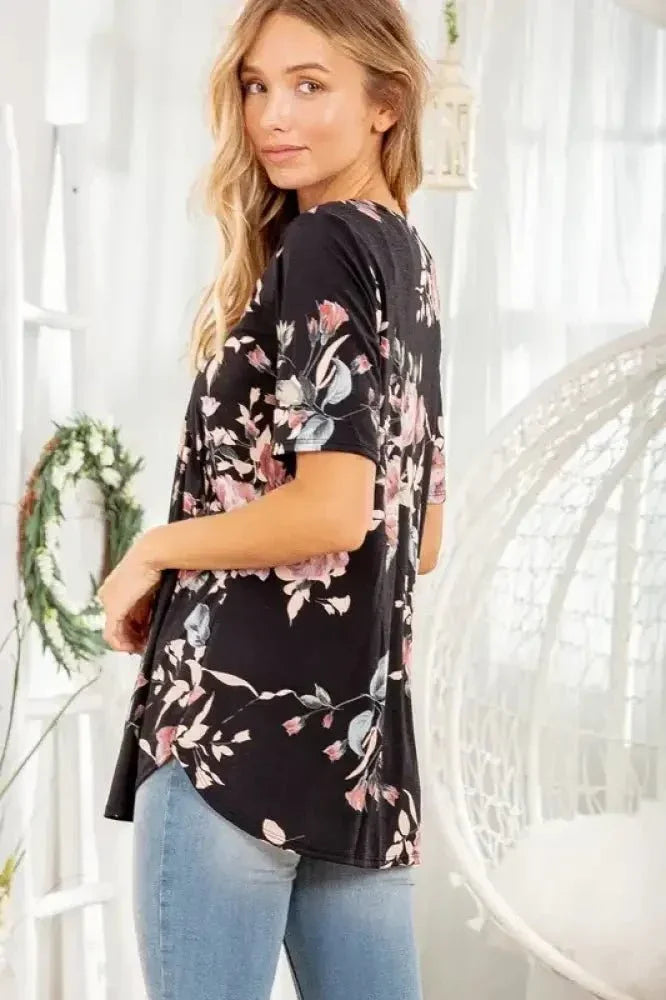 Heimish Full Size Crisscross Neck Floral Babydoll Top Plus Size - Update AvenueVacation StyleTrendsi100100938951090100100938951090e904b31b - f098 - 4f6e - 833e - 8ab717dca88e - MaxBlack