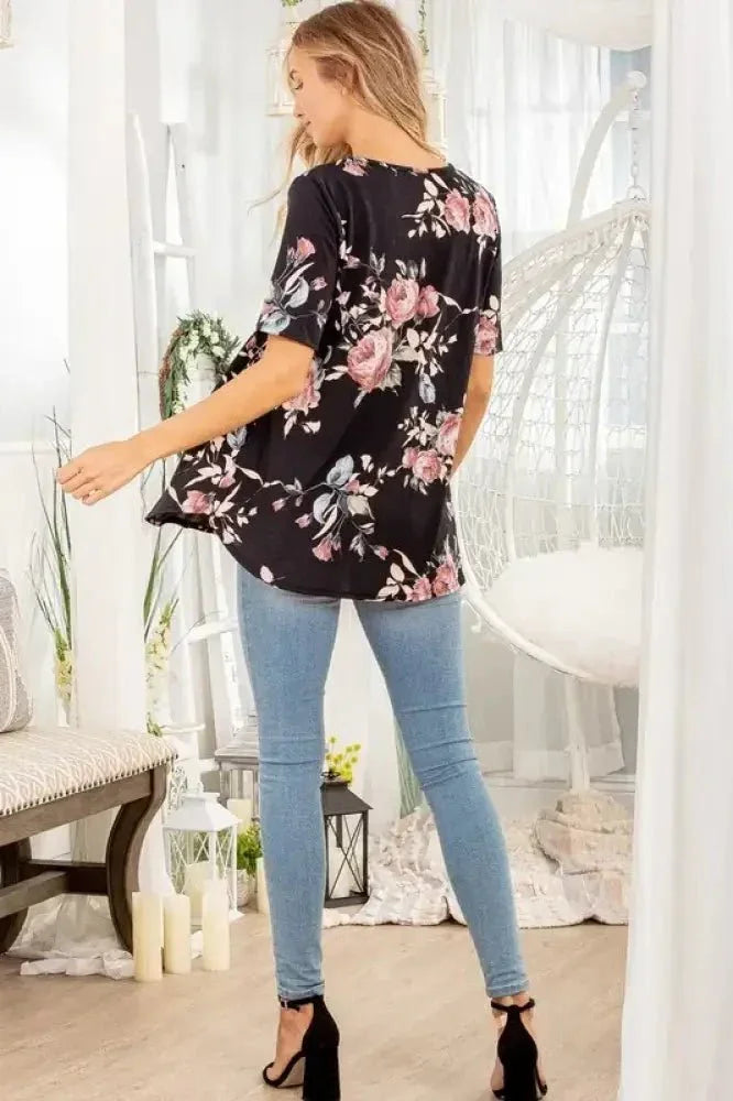 Heimish Full Size Crisscross Neck Floral Babydoll Top Plus Size - Update AvenueVacation StyleTrendsi10010093895109010010093895109004fcdd44 - a8c7 - 4a57 - 9175 - 4f643a03a447 - MaxBlack
