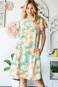 Heimish Full Size Ruffled Short Sleeve Floral Mini Dress Plus Size - Update AvenueVacation StyleTrendsi100100529431338100100529431338457c4614 - 21f6 - 4101 - a567 - 44dcb2b178d9 - MaxOrange