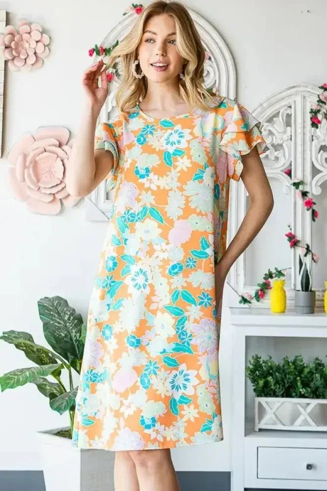 Heimish Full Size Ruffled Short Sleeve Floral Mini Dress Plus Size - Update AvenueVacation StyleTrendsi100100529431338100100529431338e1c0d8b8 - 1131 - 4868 - 84a8 - 2ca52aa8486e - MaxOrange