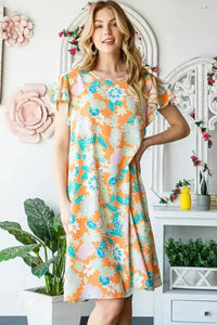Heimish Full Size Ruffled Short Sleeve Floral Mini Dress Plus Size - Update AvenueVacation StyleTrendsi10010052943133810010052943133885bbb2d3 - fcb4 - 40fe - b954 - c45ab636f4ee - MaxOrange