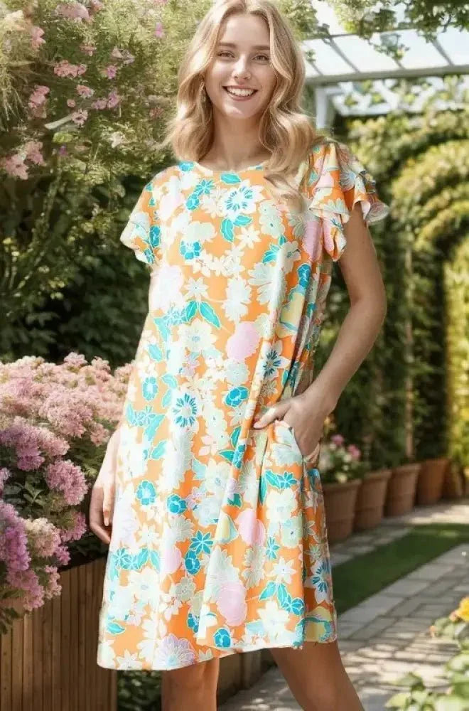 Heimish Full Size Ruffled Short Sleeve Floral Mini Dress Plus Size - Update AvenueVacation StyleTrendsi100100529431338100100529431338907813b4 - e356 - 4620 - 8803 - 708dc2791f78 - MaxOrange