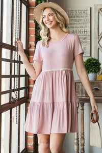 Heimish Full Size Solid Mini Tiered Dress with Pompom Lace Plus Size - Update AvenueVacation StyleTrendsi100100137331951100100137331951df4f1411 - ca0b - 4966 - b624 - 26745e8bf9cc - MaxDusty Rose