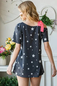 Heimish Full Size Star Print Asymmetrical Neck Short Sleeve Top - Update AvenueHonor the Stars and StripesTrendsi100100033161083100100033161083299a04fd - 95b3 - 48fd - 858d - 08aa5d00a3f0 - MaxCHARCOAL