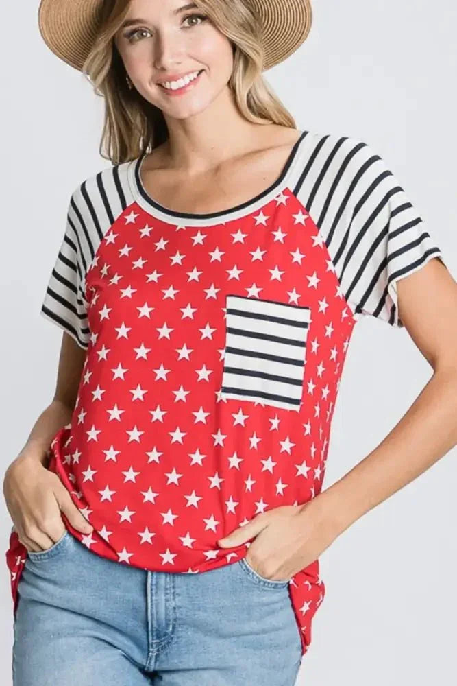 Heimish Full Size Star & Striped Round Neck Short Sleeve T-Shirt Plus Size - Update AvenueHonor the Stars and StripesTrendsi1001001139410871001001139410876bde17d8 - 365c - 45df - b018 - 2ef83035293c - MaxRed