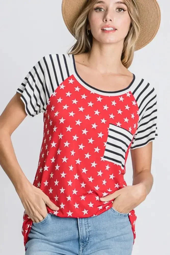 Heimish Full Size Star & Striped Round Neck Short Sleeve T-Shirt Plus Size - Update AvenueHonor the Stars and StripesTrendsi1001001139410871001001139410872415ab58 - ed4c - 4f8b - bc0d - 46c1f5766266 - MaxRed
