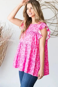 Heimish Full Size Tiered Leopard Round Neck Blouse with Ruffled Detail Plus Size - Update AvenueVacation StyleTrendsi10010053127134210010053127134219999e10 - 0d4e - 4205 - a361 - 1096ad61219f - MaxFuchsia/Animal