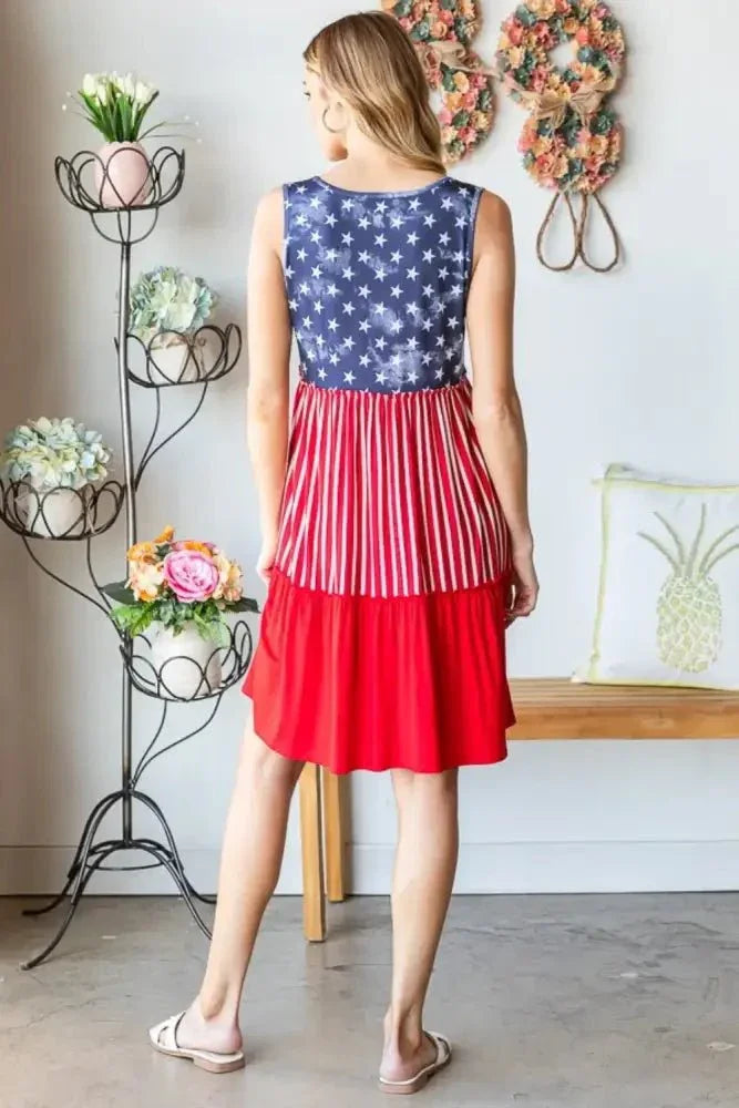 Heimish Full Size US Flag Theme Contrast Tank Dress - Update AvenueHonor the Stars and StripesTrendsi10010071013178610010071013178661e36d8d - f7d1 - 4d9a - 9f40 - 210a4b8e47fe - MaxRed Multi