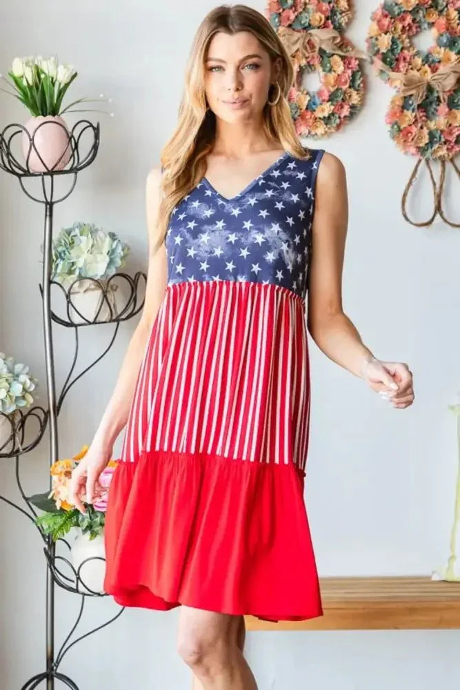 Heimish Full Size US Flag Theme Contrast Tank Dress - Update AvenueHonor the Stars and StripesTrendsi10010071013178610010071013178602d5a099 - a42b - 40a2 - 8bcc - 0d7d61d79185 - MaxRed Multi