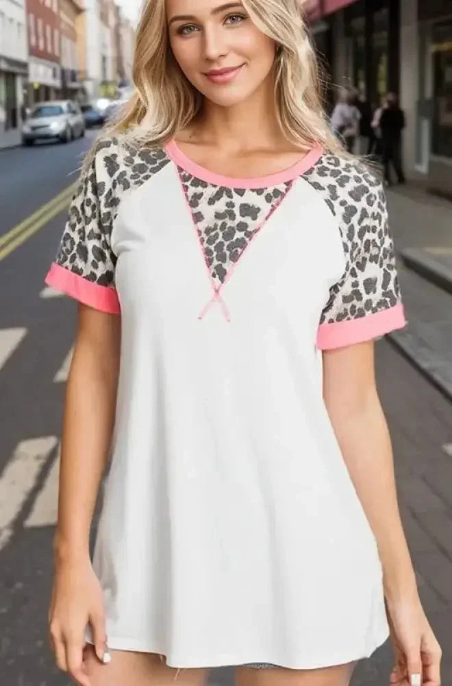 HeimishFull Size Leopard Round Neck Short Sleeve T-Shirt with Stitch Plus Size - Update AvenueVacation StyleTrendsi100100962031345100100962031345ff1be077 - 1a1f - 40dc - b443 - 9a02b85681b3 - MaxIvory