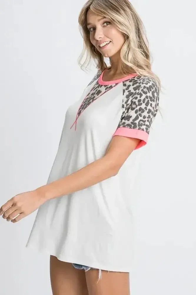 HeimishFull Size Leopard Round Neck Short Sleeve T-Shirt with Stitch Plus Size - Update AvenueVacation StyleTrendsi1001009620313451001009620313453b330eb2 - 4bbf - 4f4d - b79c - 01b93a404645 - MaxIvory