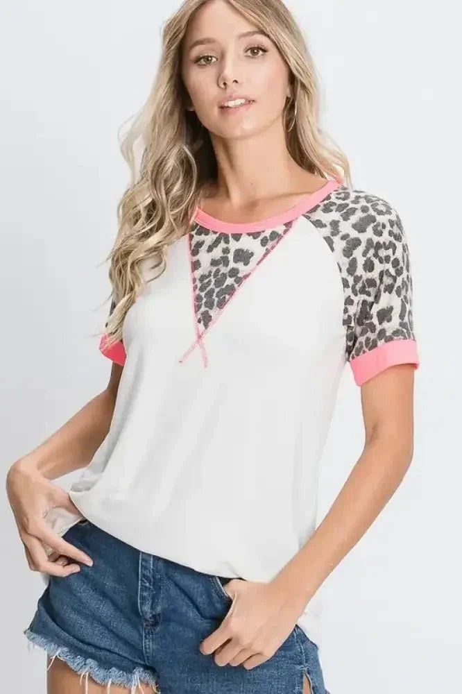 HeimishFull Size Leopard Round Neck Short Sleeve T-Shirt with Stitch Plus Size - Update AvenueVacation StyleTrendsi100100962031345100100962031345b8358f45 - c2d9 - 4191 - 94ab - 748193dc30f2 - MaxIvory